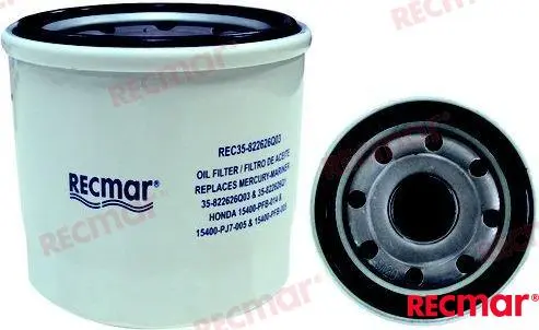 [REC35-822626Q03] Oil Fiter Yamaha / Mercury / Honda (35-822626903, 15400-PM3-004)