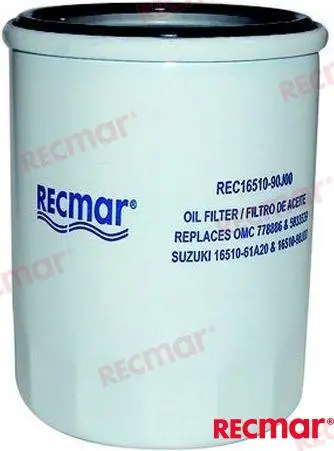 OIL FILTER for Johnson / Evinrude / Suzuki 70 to 140 HP (REC16510-90J00)